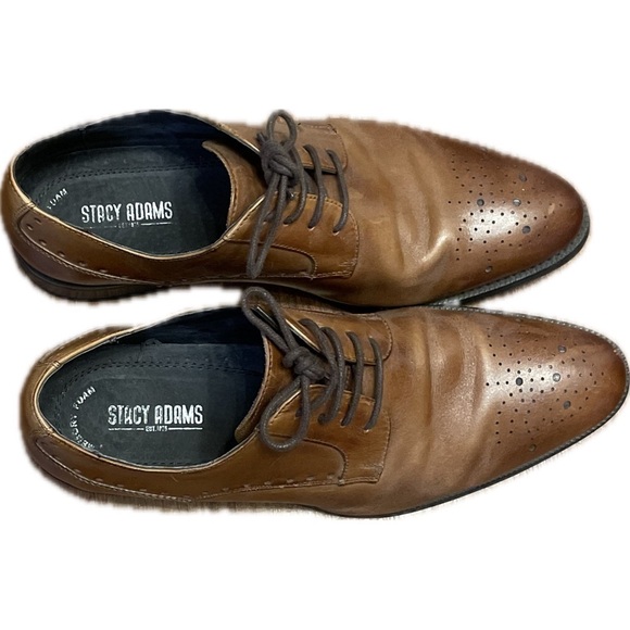 Men’s Stacy Adam’s Kendrick Cognac Shoes Size 9